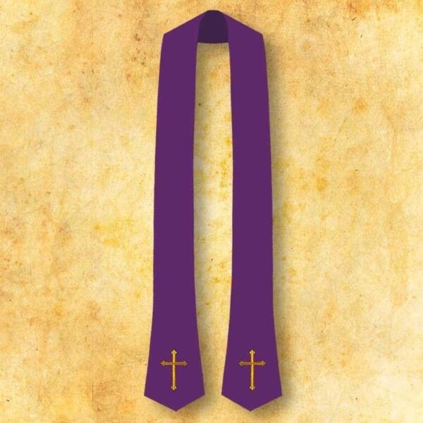 Stole for confession with a cross