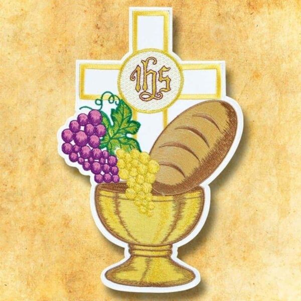 Aplikacja "Komunia" Embroidered appliqué "Communion"