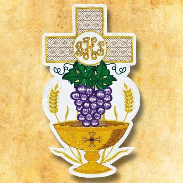 Aplikacja "Komunia" Embroidered appliqué "Communion"