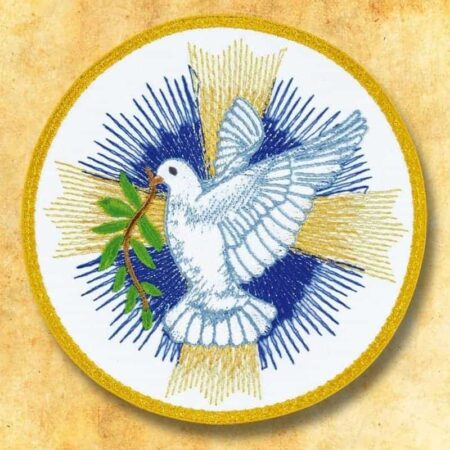 Embroidered appliqué "Holy Spirit"