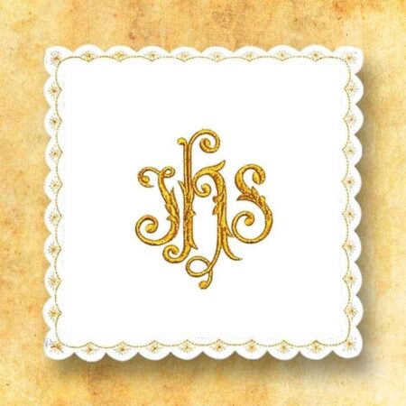 White embroidered stick no. 32