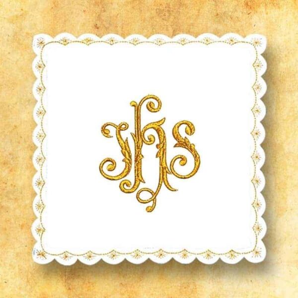 White embroidered stick no. 32