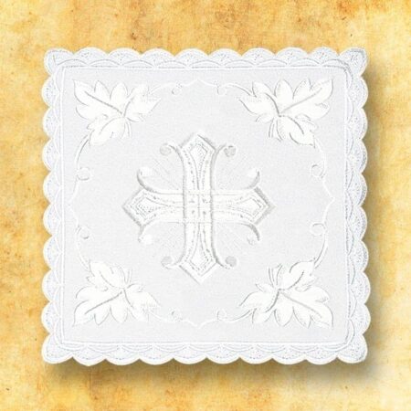 White chalice linen