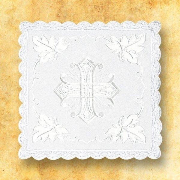 White chalice linen