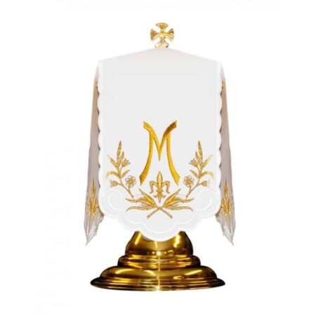 "Ave Maria" Tin Ciborium Veil, Gold