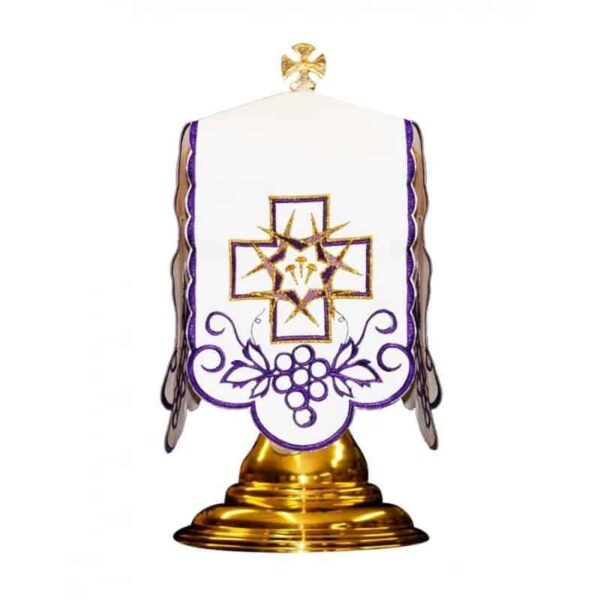 "Thorns and Crosses" Tin Ciborium Veil