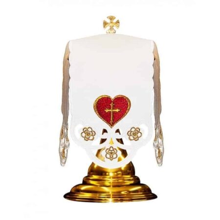 Heart of Jesus Tin Ciborium Veil