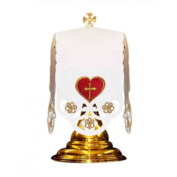 Heart of Jesus Tin Ciborium Veil