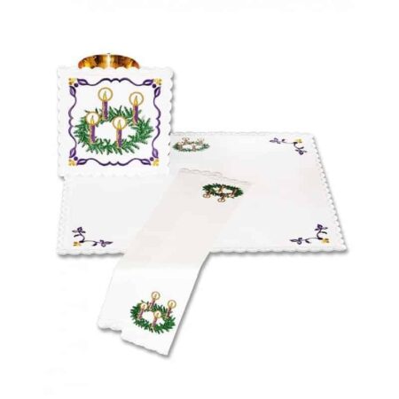 Advent with Wreath chalice underlay