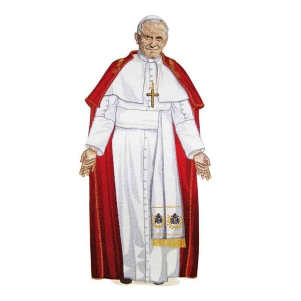EMBROIDERED APPLIQUÉ "ST. JOHN PAUL II"
