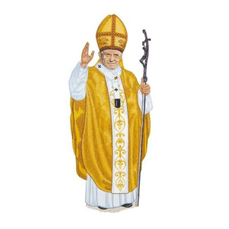 Embroidered appliqué "St. John Paul II"