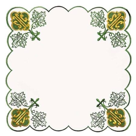 Embroidered napkin "IHS Green" 45x45