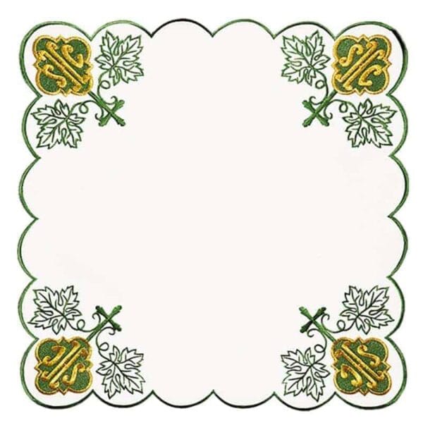 Embroidered napkin "IHS Green" 45x45