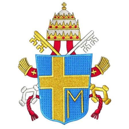 Embroidered appliqué "Papal Coat of Arms"