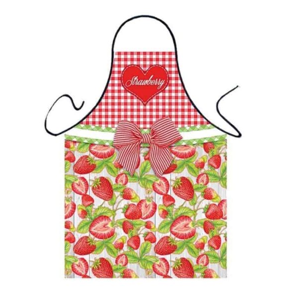 Photo apron - strawberries