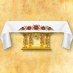 Embroidered tablecloth "Holy Family" - for side altars