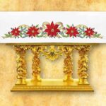 Embroidered tablecloth "Holy Family" - for side altars