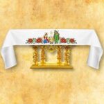 Embroidered tablecloth "Holy Family"