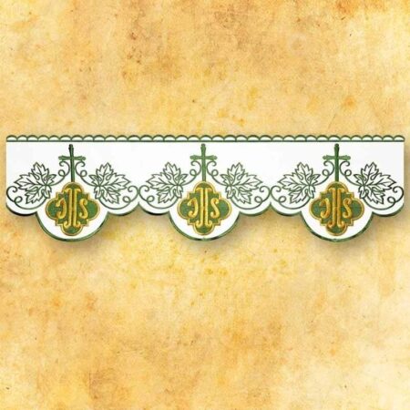 Embroidered lace "IHS Green"