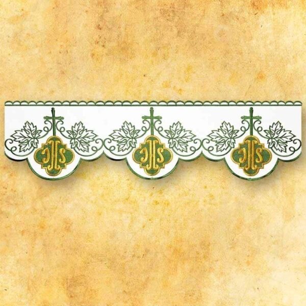 Embroidered lace "IHS Green"