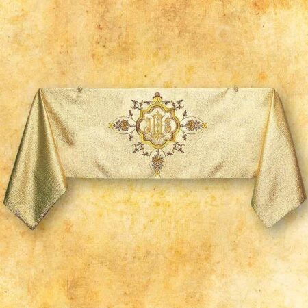 Embroidered shoulder veil "IHS Sacro"
