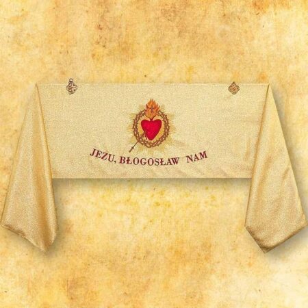 Embroidered shoulder veil "Heart of Jesus"