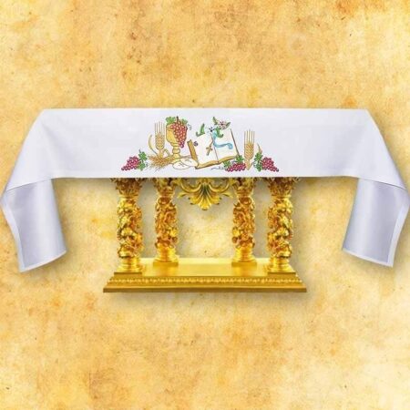 Tablecloth with front embroidery test