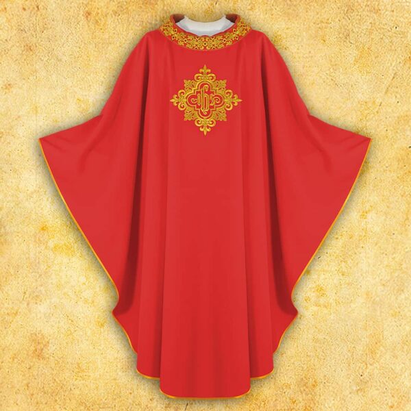 Embroidered chasuble "Rosette"
