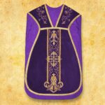 Embroidered Roman chasuble "Homily"