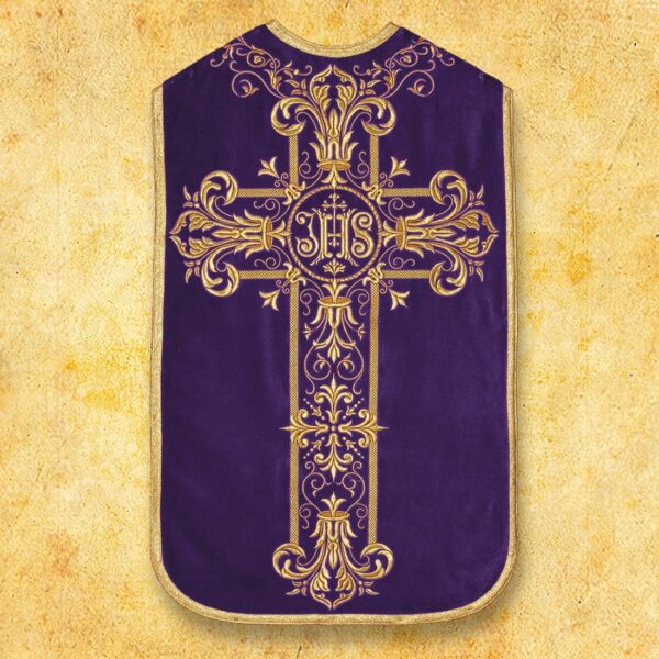 Embroidered Roman chasuble "Homily"
