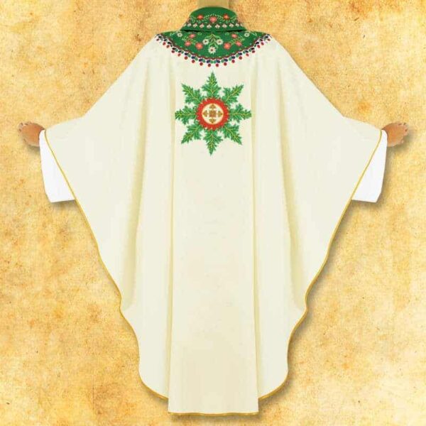 Embroidered chasuble "Highlander" with small embroidery