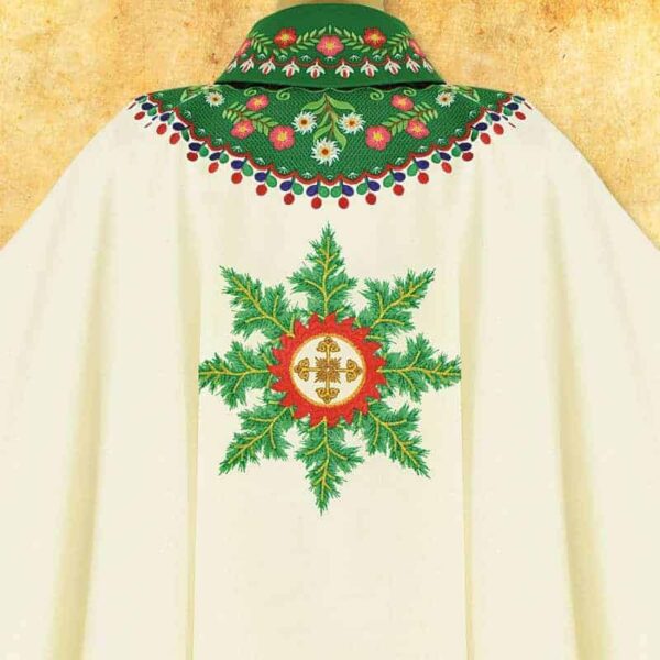 Embroidered chasuble "Highlander" with small embroidery