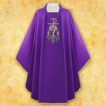 Embroidered chasuble "PX with Chalice"