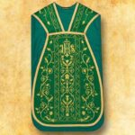 Embroidered Roman chasuble "Hosanna"