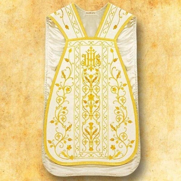 Embroidered Roman chasuble "Hosanna"