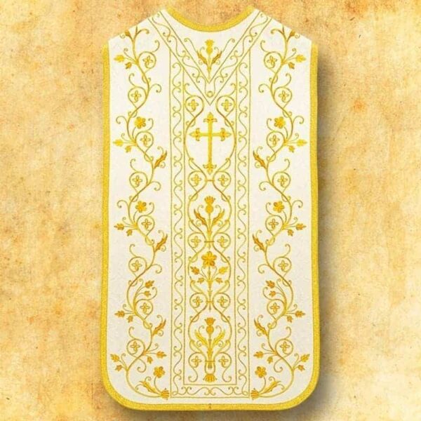 Embroidered Roman chasuble "Hosanna"