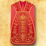 Embroidered Roman chasuble "Hosanna"