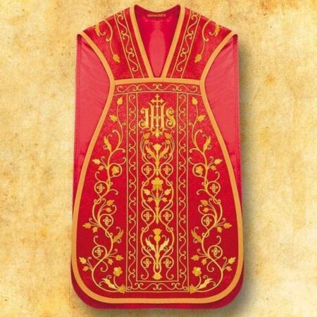 Embroidered Roman chasuble "Hosanna"