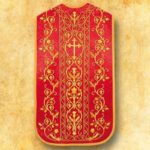 Embroidered Roman chasuble "Hosanna"