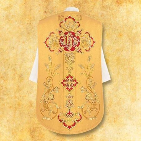 Embroidered Roman chasuble "Vaticano"