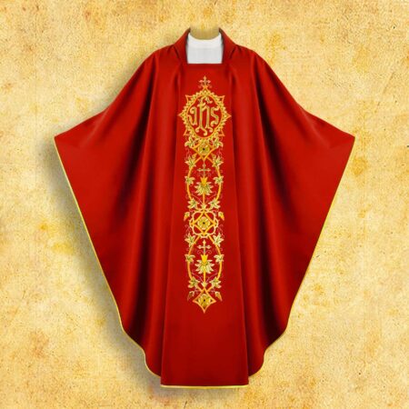 Embroidered chasuble "IHS in a Circle"