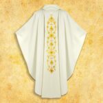 Embroidered chasuble "IHS in a Circle"