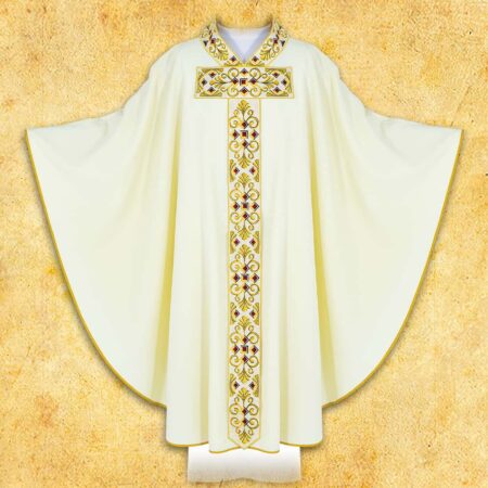 Embroidered chasuble "Te Deum"