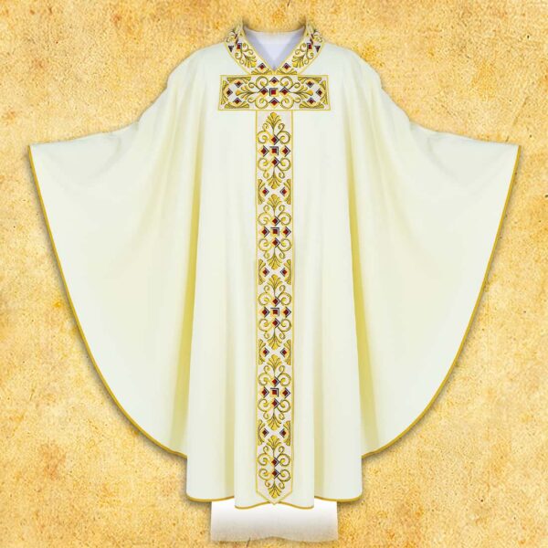 Embroidered chasuble "Te Deum"