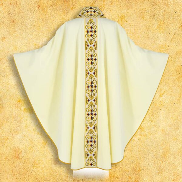Embroidered chasuble "Te Deum"
