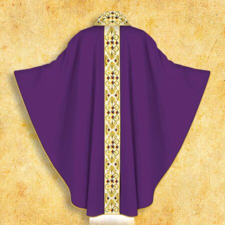 Embroidered chasuble "Te Deum"