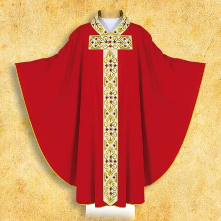 Embroidered chasuble "Te Deum"