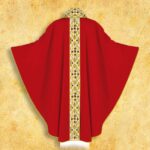 Embroidered chasuble "Te Deum"
