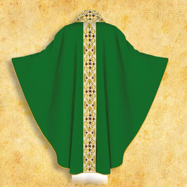 Embroidered chasuble "Te Deum"