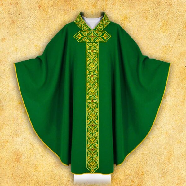 Embroidered chasuble "Cardinale"